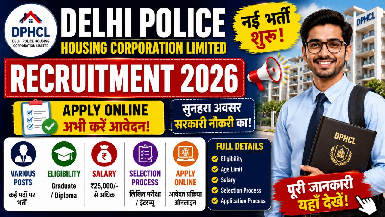Delhi Police Housing Corporation Limited Recruitment 2026