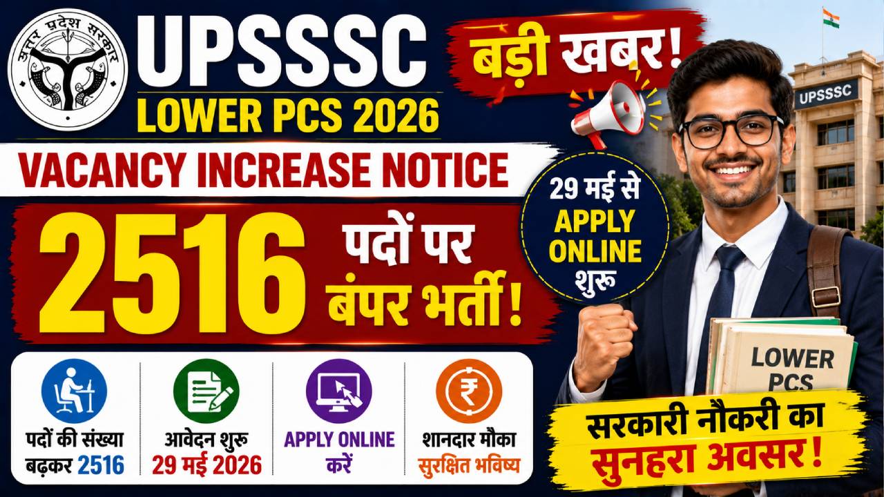 UPSSSC Lower PCS 2026 Vacancy