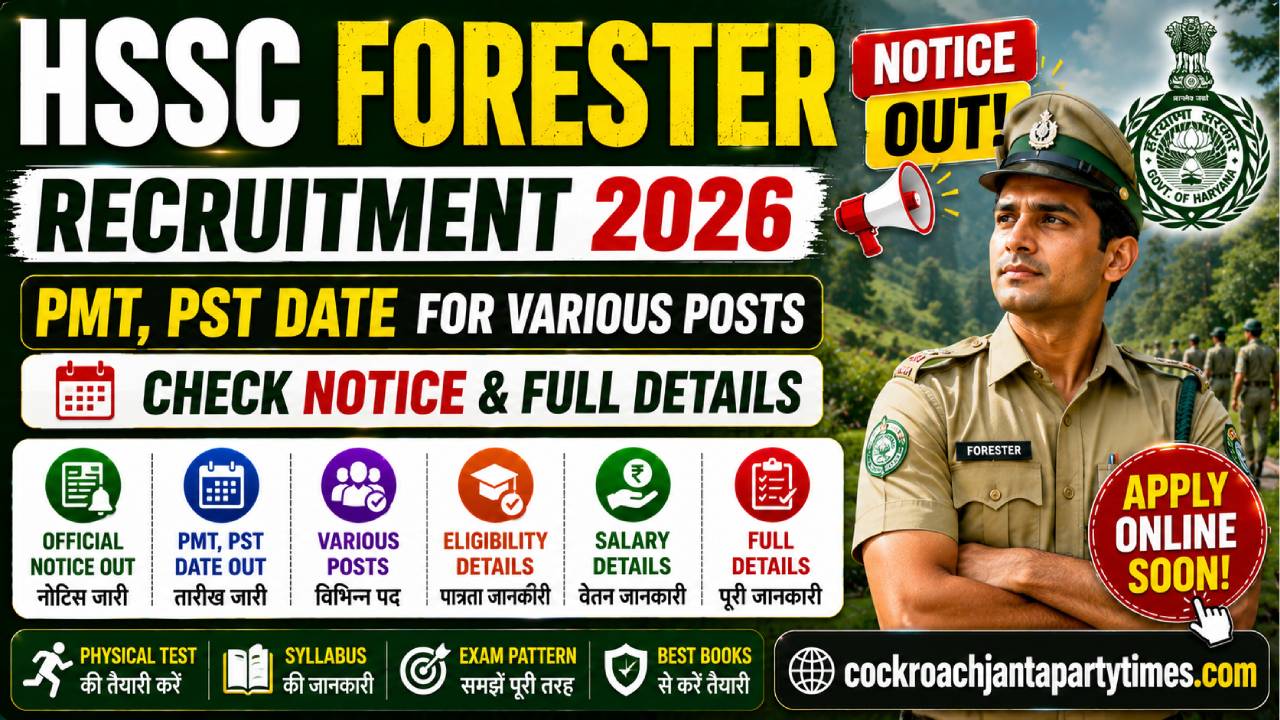 HSSC Forester Recruitment 2026
