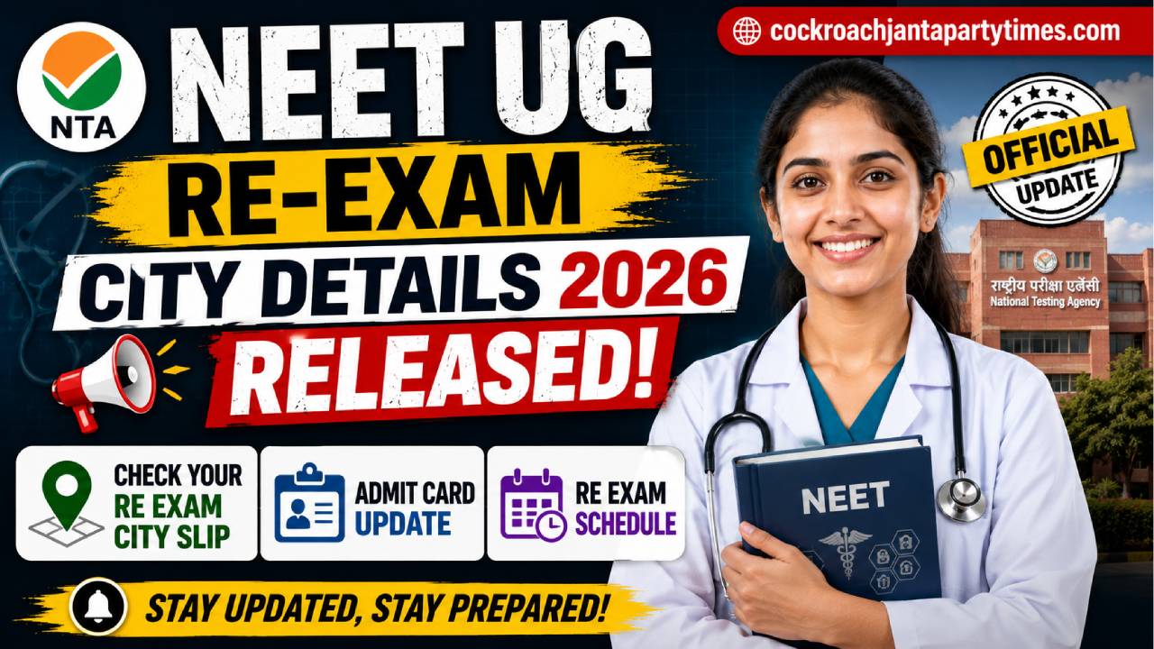 NTA NEET UG Re-Exam City Details 2026