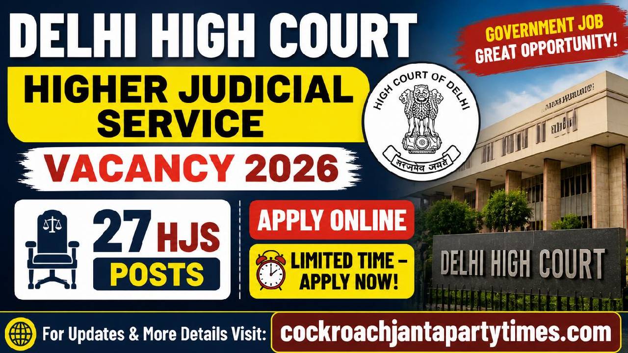 Delhi High Court Higher Judicial Service Vacancy 2026